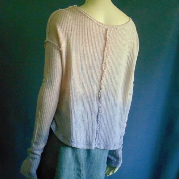 We The Free NWT Smokewash Hacci Moonstone Purple Ombre Crop Sweater S - Picture 7 of 10